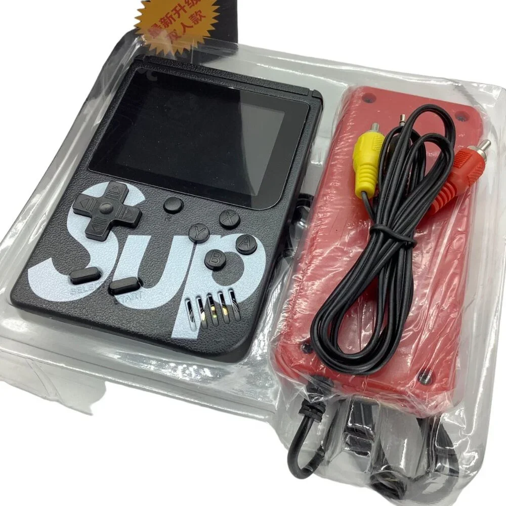 SUPCASE Mini Game Console 3”LED large Screen Sup Portable Black NEW NIB‎